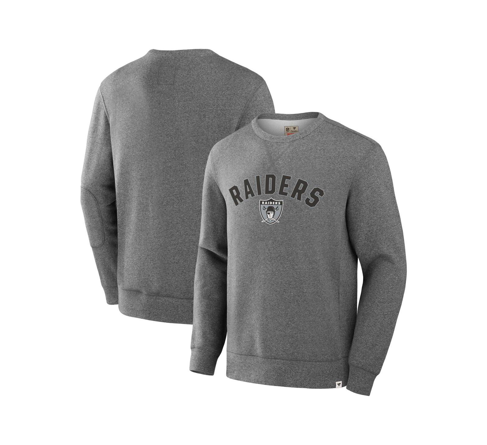 Fanatics Мужская толстовка с начесом Heather Gray Las Vegas Raiders