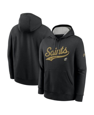 Nike Мужское худи New Orleans Saints Rewind Club Logo Black