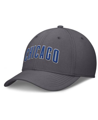 Nike Мужская кепка Chicago Cubs Swoosh Performance Flex, серая