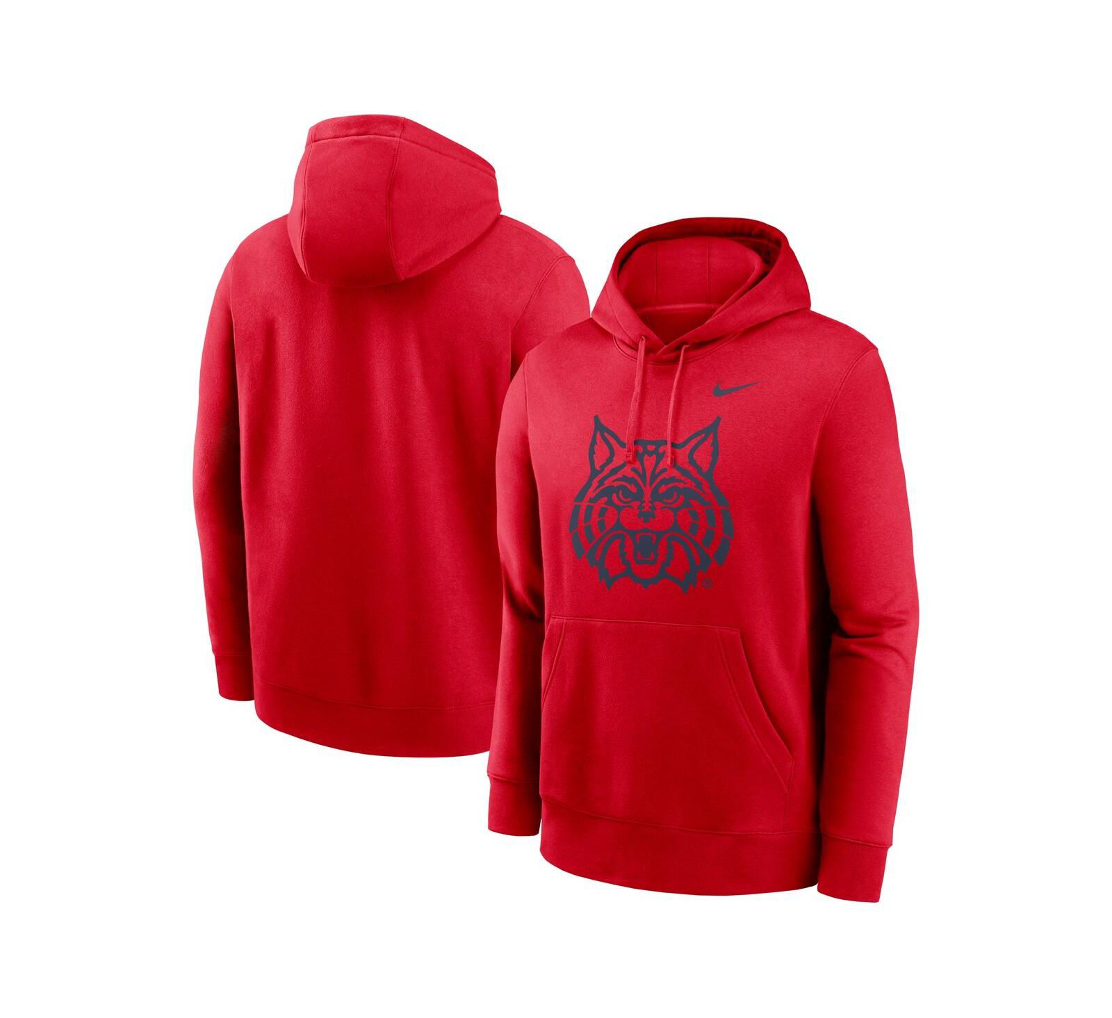 Мужское худи Nike Red Arizona Wildcats Primetime Alternate Logo Club Fleece