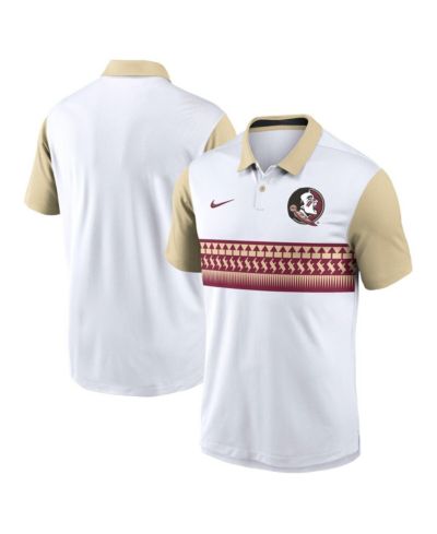 Nike Мужская белая polo рубашка Florida State Seminoles Vapor Performance