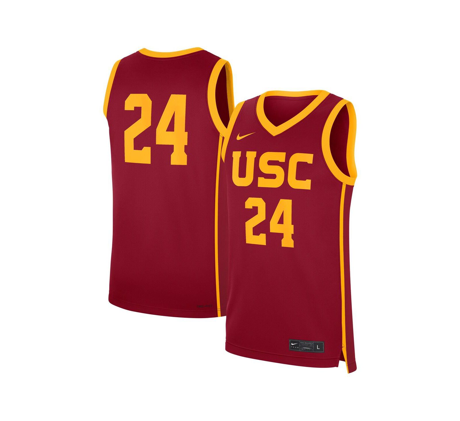 Мужская реплика джерси Nike USC Trojans, 24 Cardinal