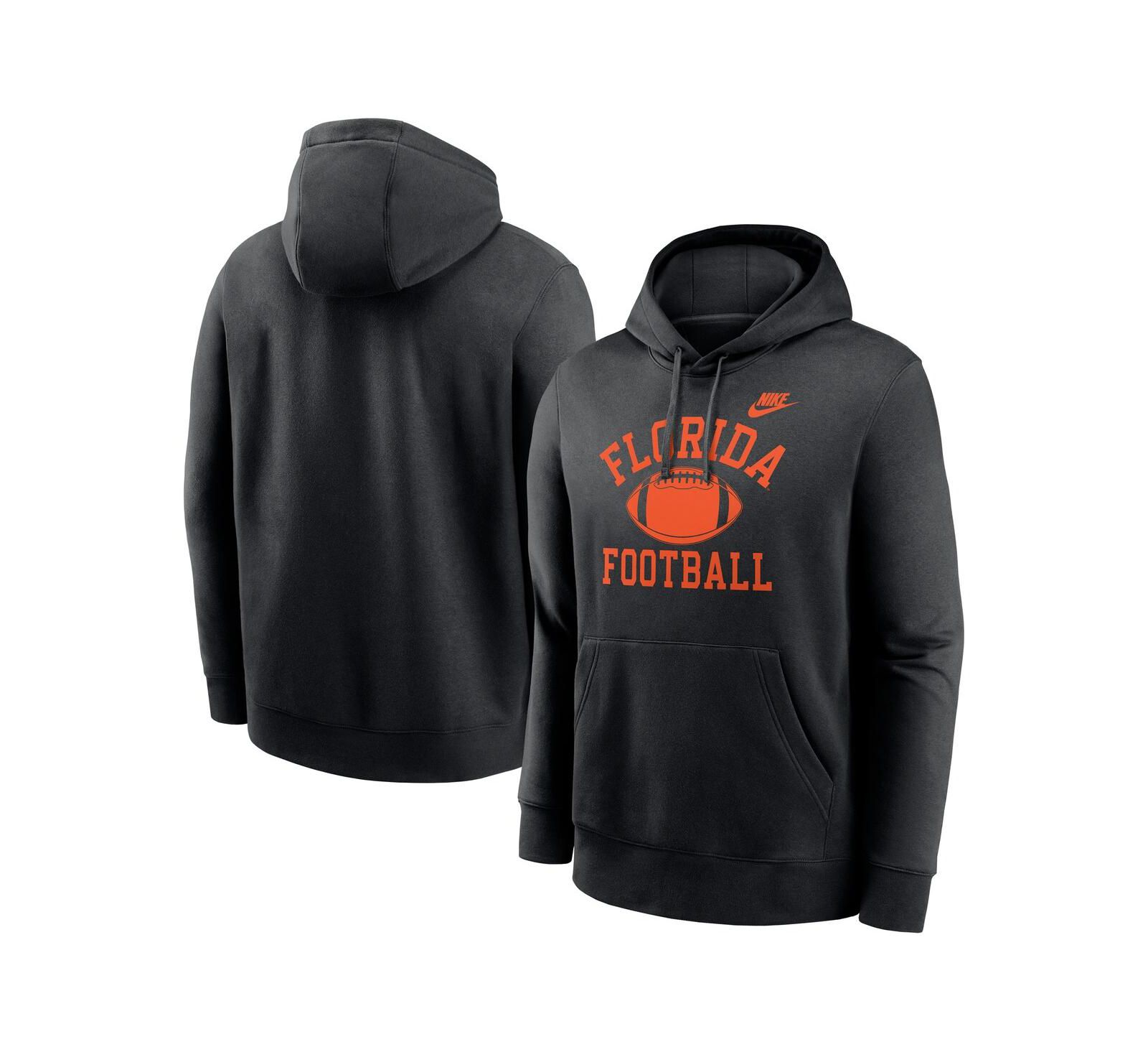 Nike Мужская толстовка-худи Nike Florida Gators Legacy Football Icon Club Fleece, черная