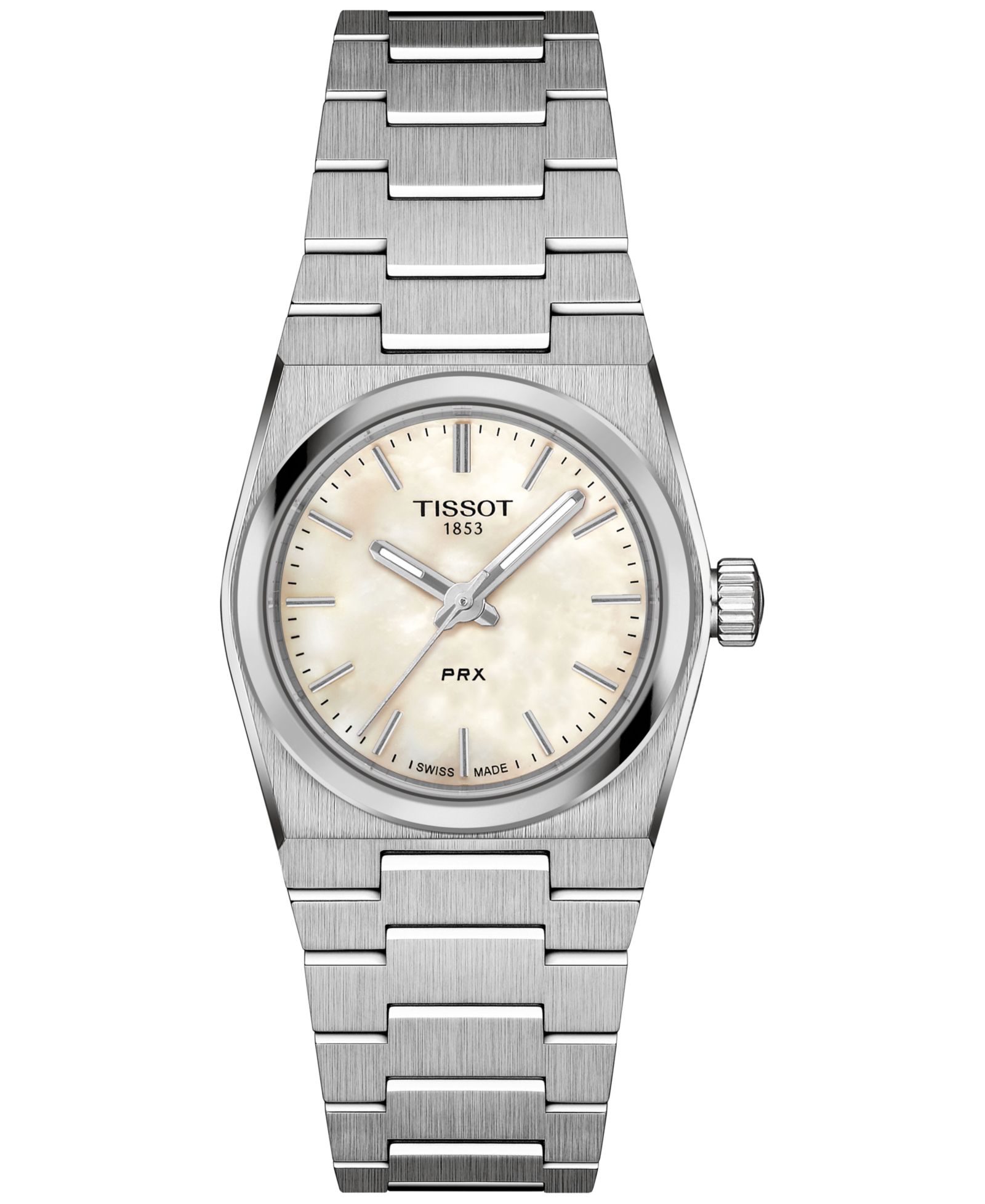 Женские швейцарские часы Tissot PRX Stainless Steel Bracelet, 25mm