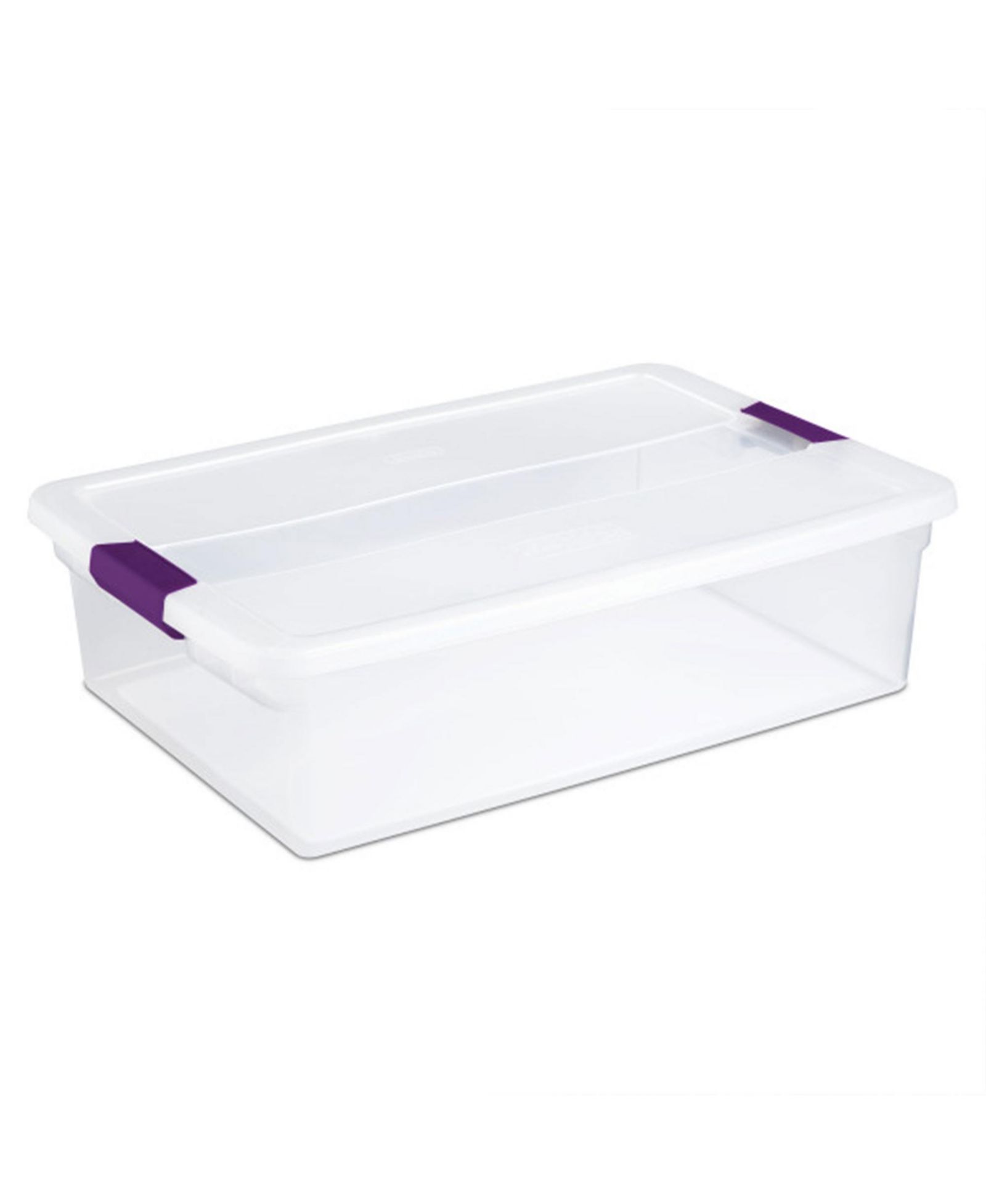 Sterilite 32 Quart Clear View Storage Container Tote w/ Latching Lid, 24 Pack