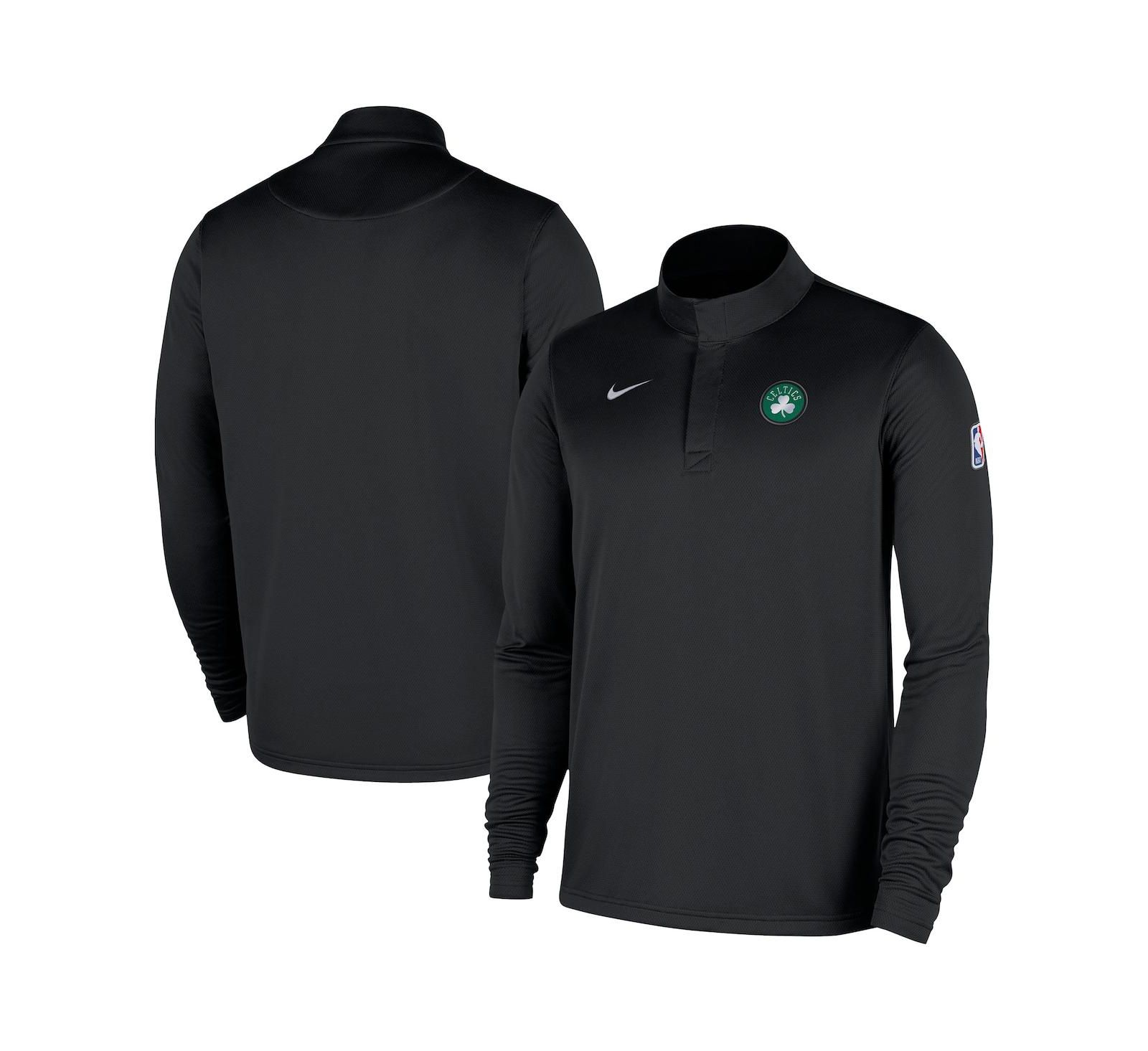 Nike Men's Black Boston Celtics 2025/26 Authentic Coaches Quarter-Zip Pullover Jacket
