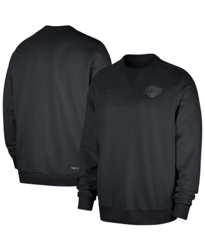 Nike Men's Black Los Angeles Lakers Authentic Standard Issue Travel Performance Pullover Sweatshirt