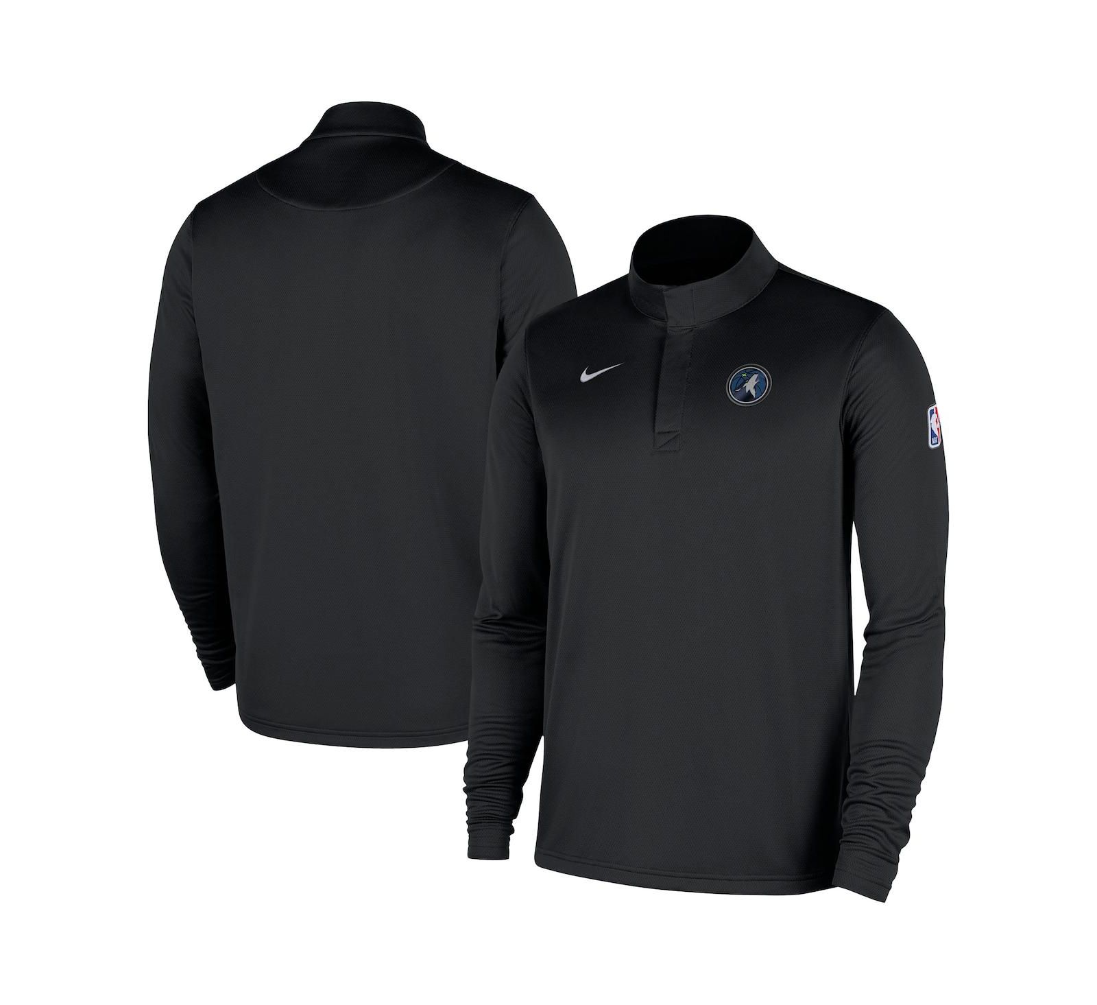 Nike Men's Black Minnesota Timberwolves 2025/26 Authentic Coaches Quarter-Zip Pullover Jacket