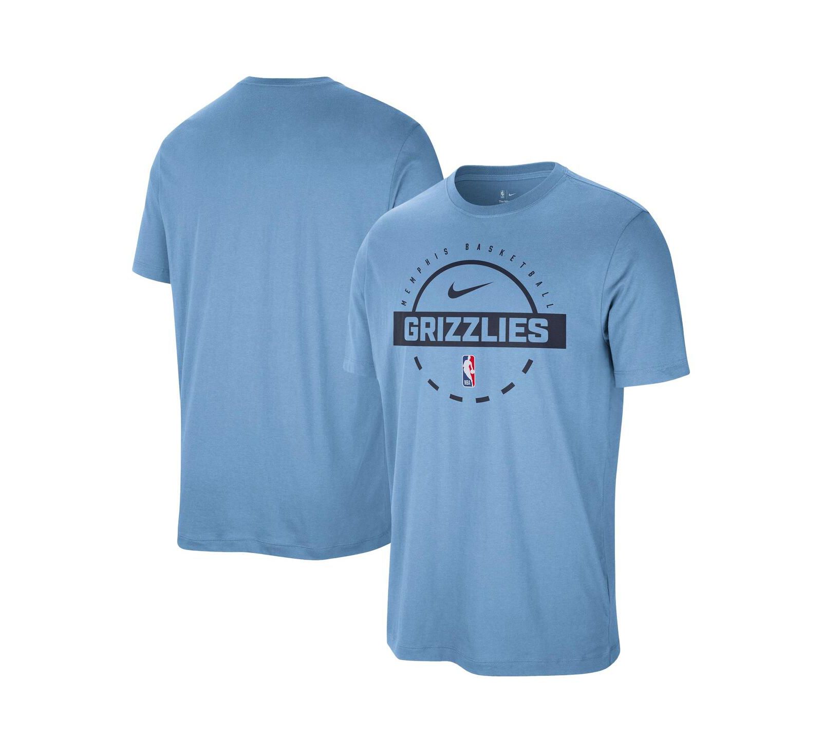 Мужская футболка Nike Light Blue Memphis Grizzlies Authentic Practice