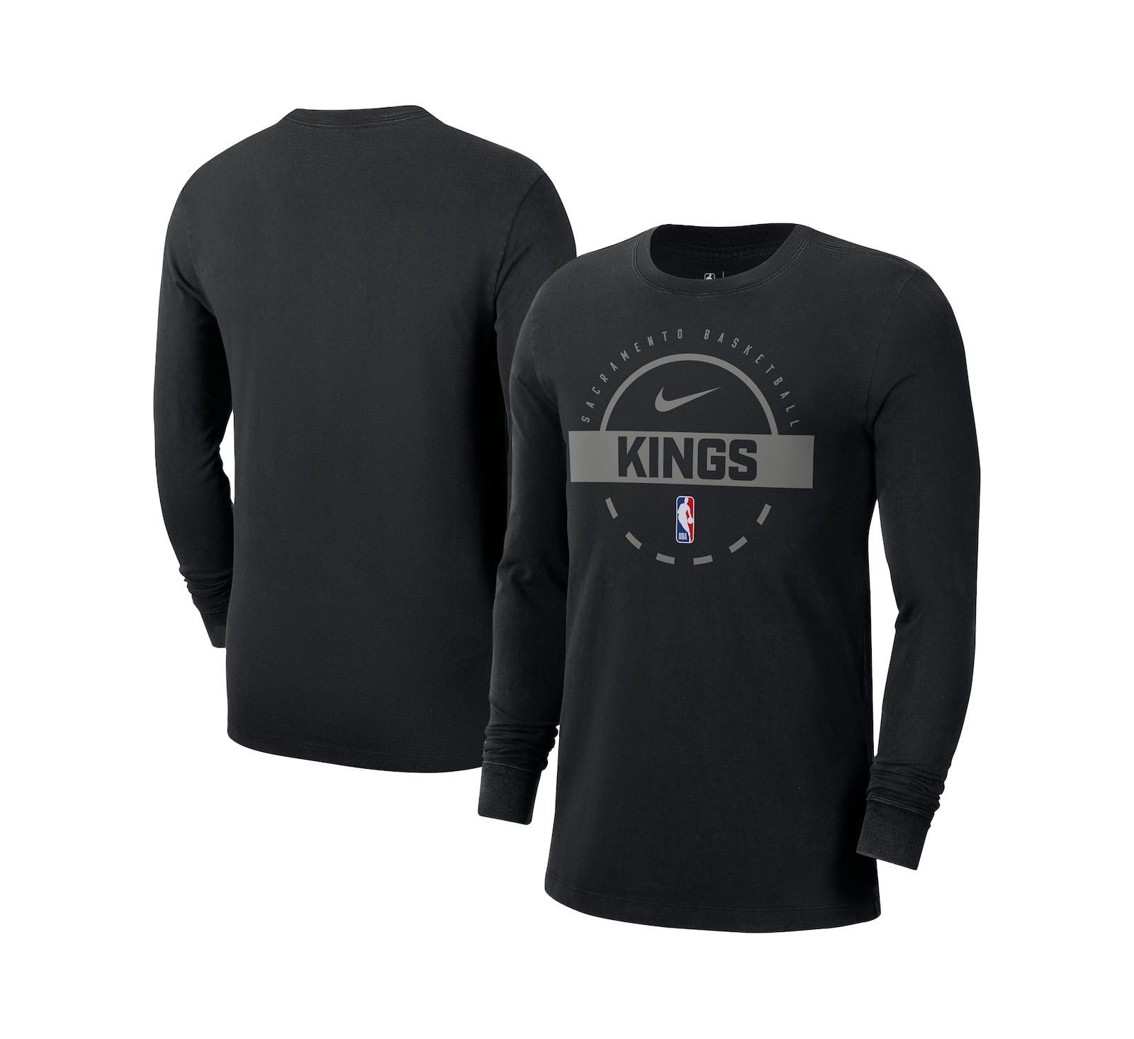 Nike Men's Black Sacramento Kings Authentic Long Sleeve Practice T-Shirt