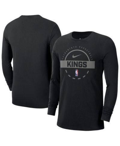Nike Men's Black Sacramento Kings Authentic Long Sleeve Practice T-Shirt