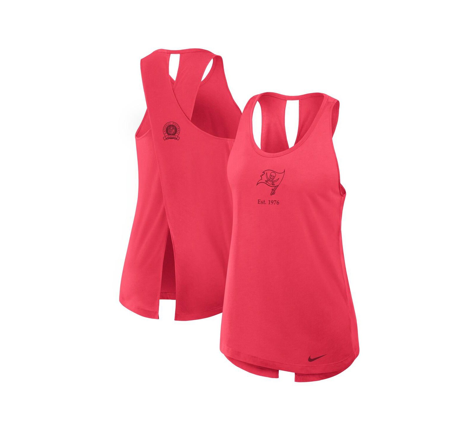 Nike Women's Red Tampa Bay Buccaneers Glory Crisscross Performance Tank Top