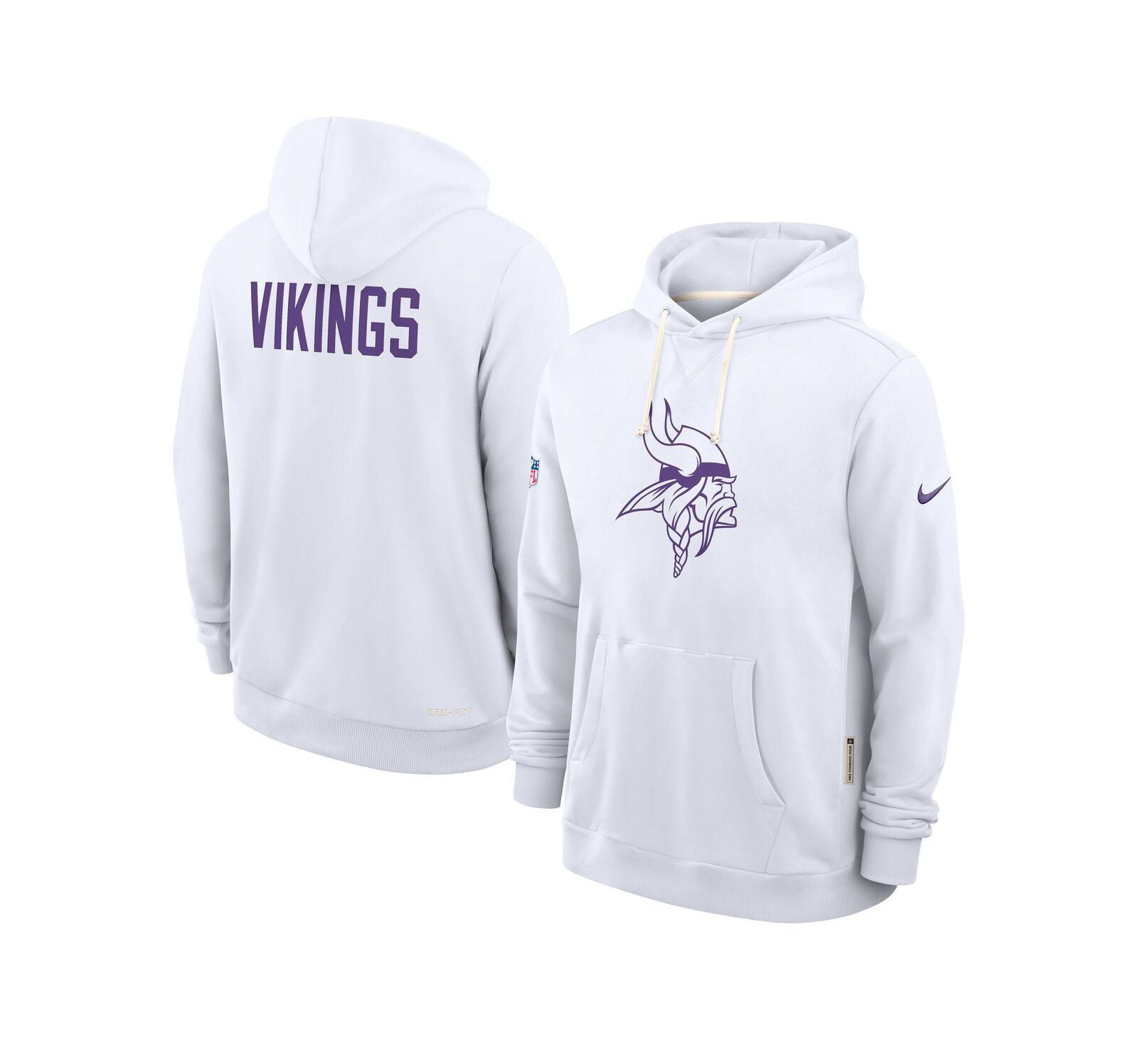 Nike Men's White Minnesota Vikings Sideline Alt 2 Tight Coverage Performance Pullover Hoodie