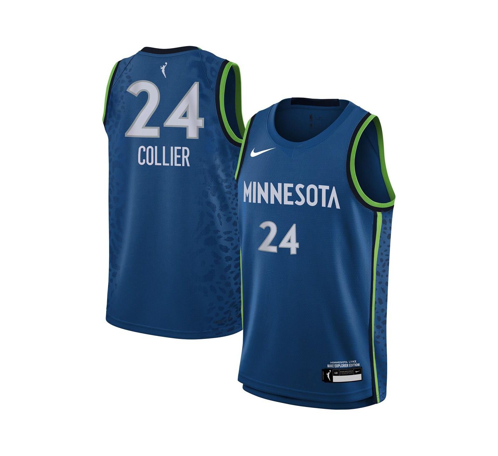 Джерси Nike Big Boys and Girls Napheesa Collier Blue Minnesota Lynx Explorer Edition Player