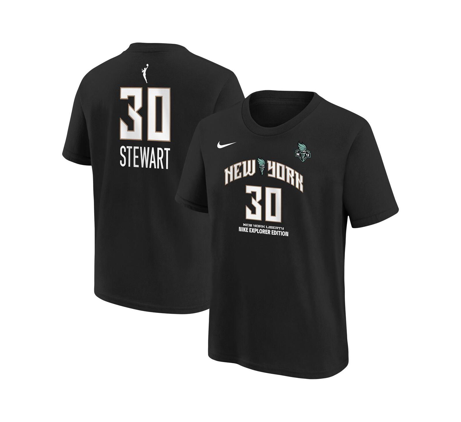 Nike Футболка Breanna Stewart Black New York Liberty Explorer Edition для детей