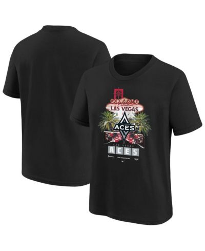 Nike Big Boys and Girls Black Las Vegas Aces Original Content T-Shirt