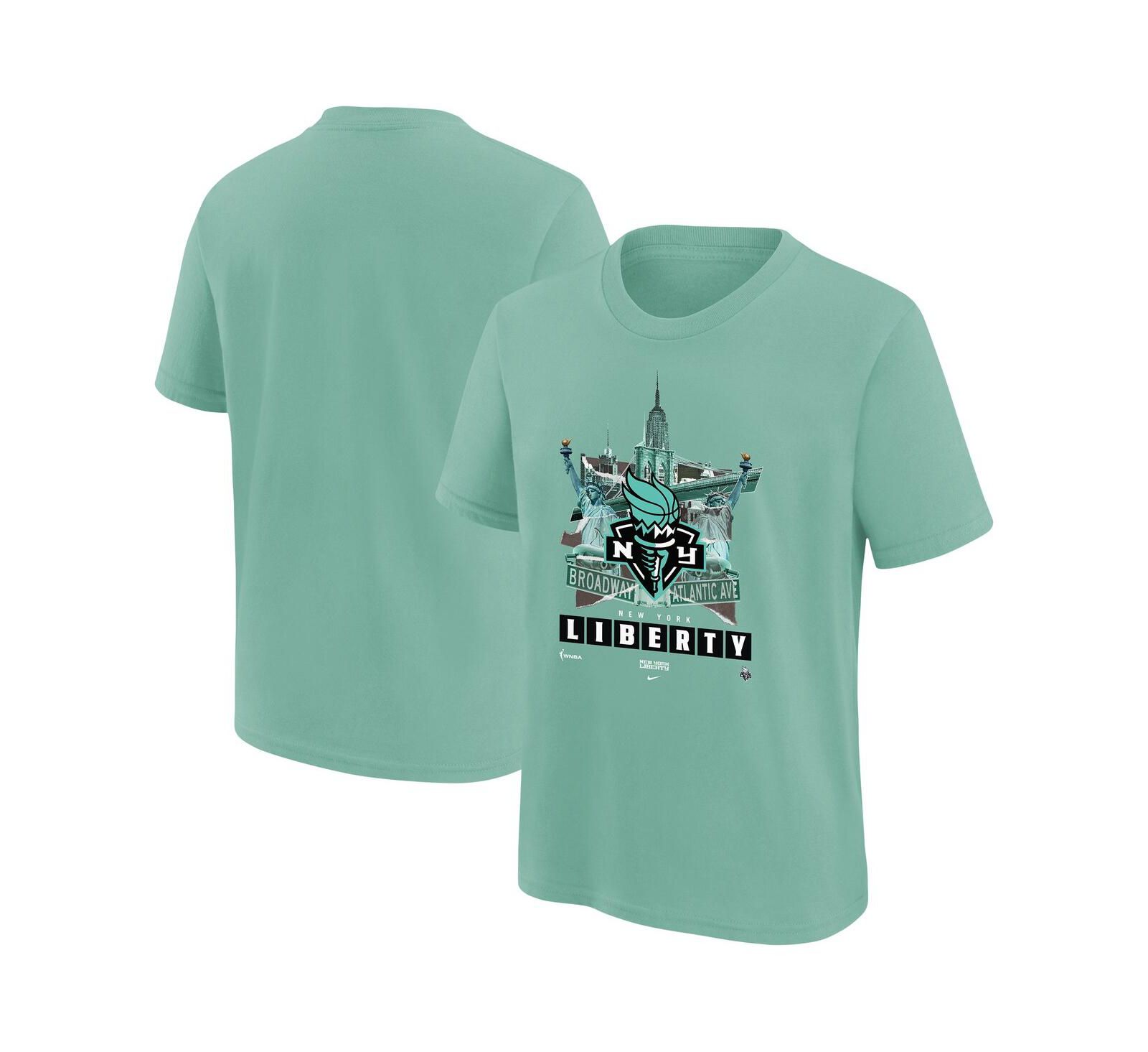 Nike Big Boys and Girls Mint New York Liberty Original Content T-Shirt