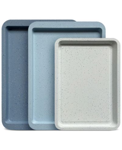 Art & Cook 3-Piece Ceramic Nonstick Cookie Sheet Set