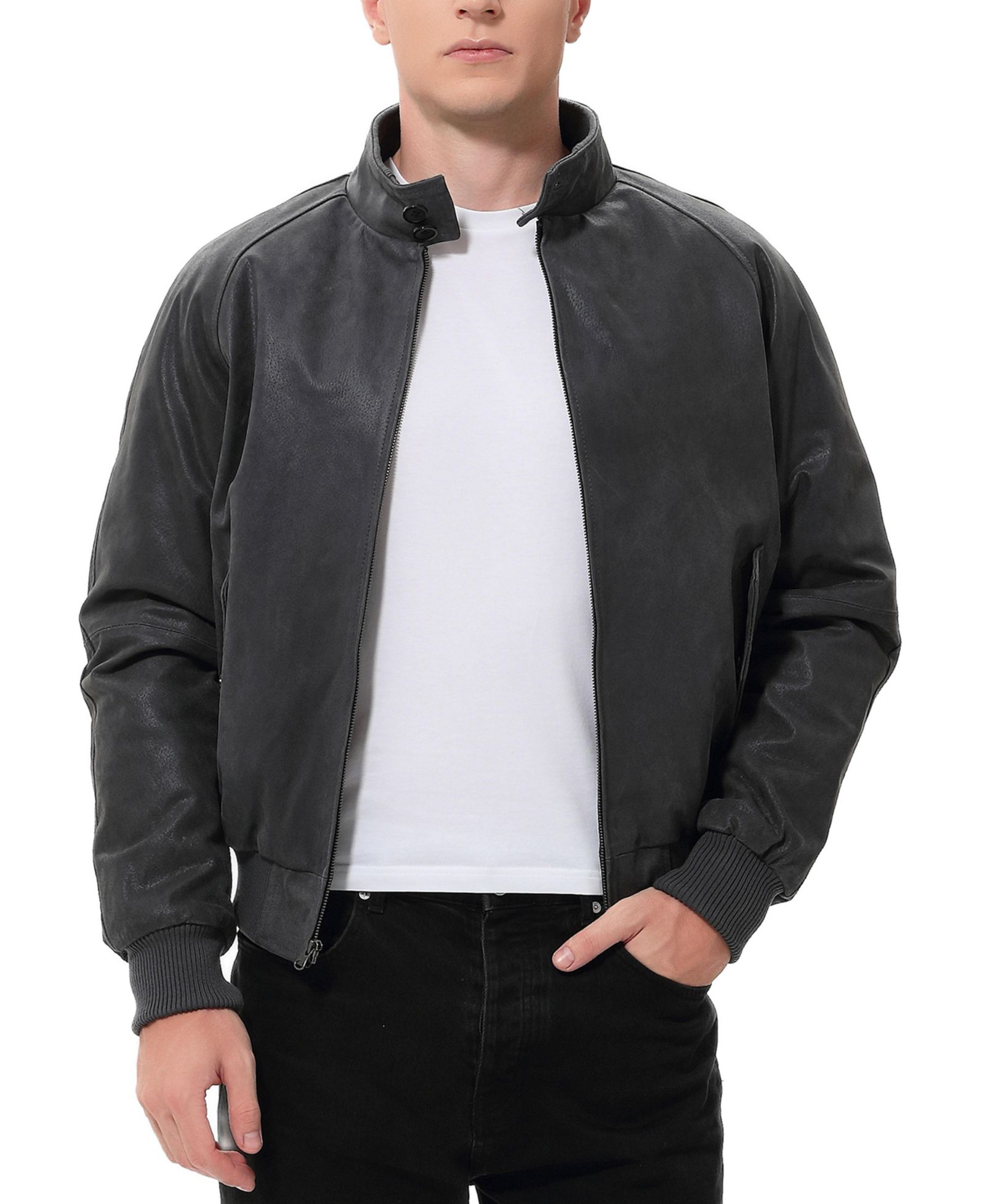 Landing Leathers Men's WWII Distressed Leather Bomber Jacket