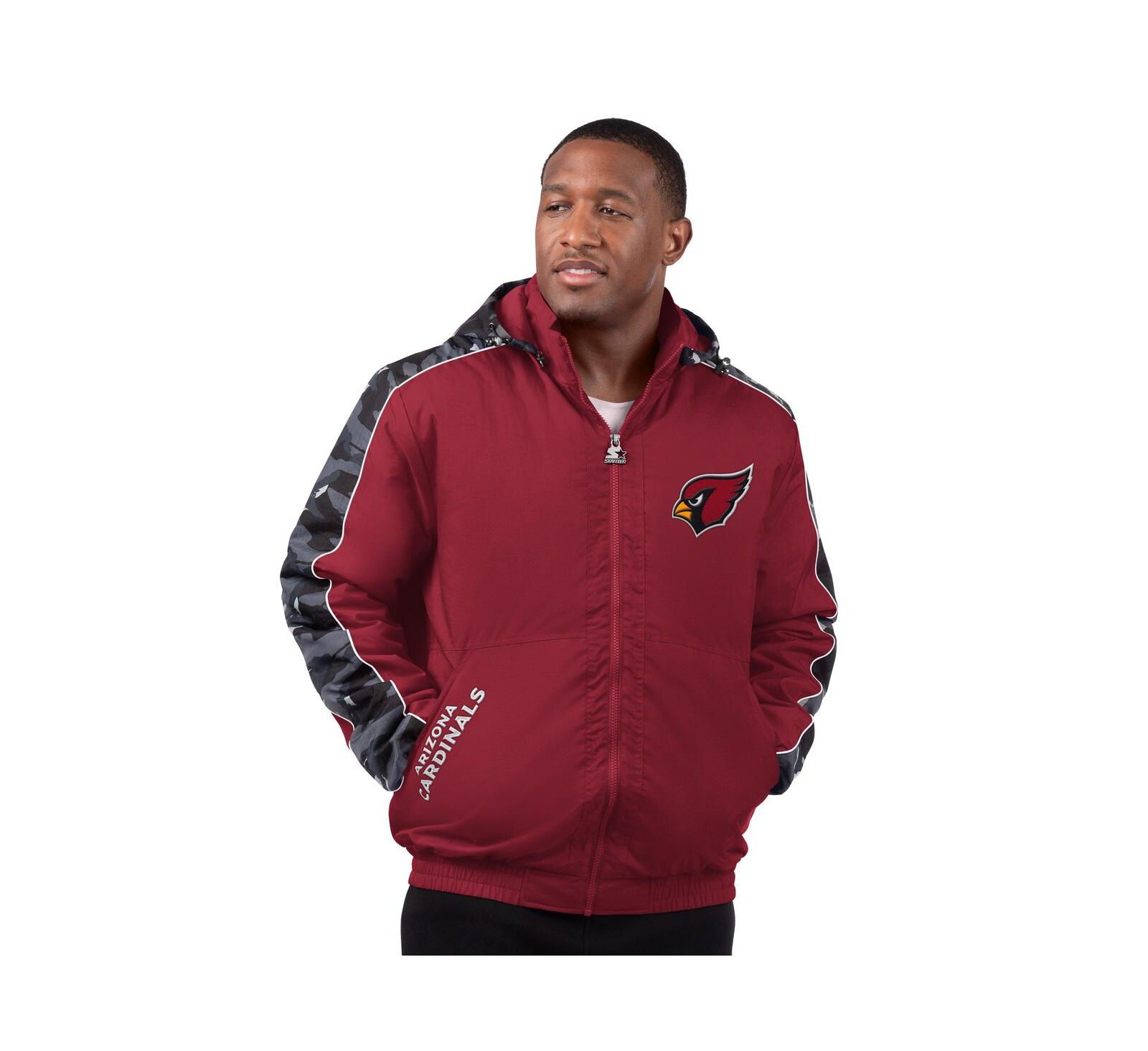 Starter Men's Cardinal Arizona Cardinals Thursday Night Gridiron Full-Zip Jacket