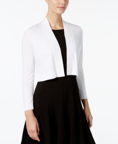 Calvin Klein, женский укороченный кардиган с открытым передом и рукавом 3/4