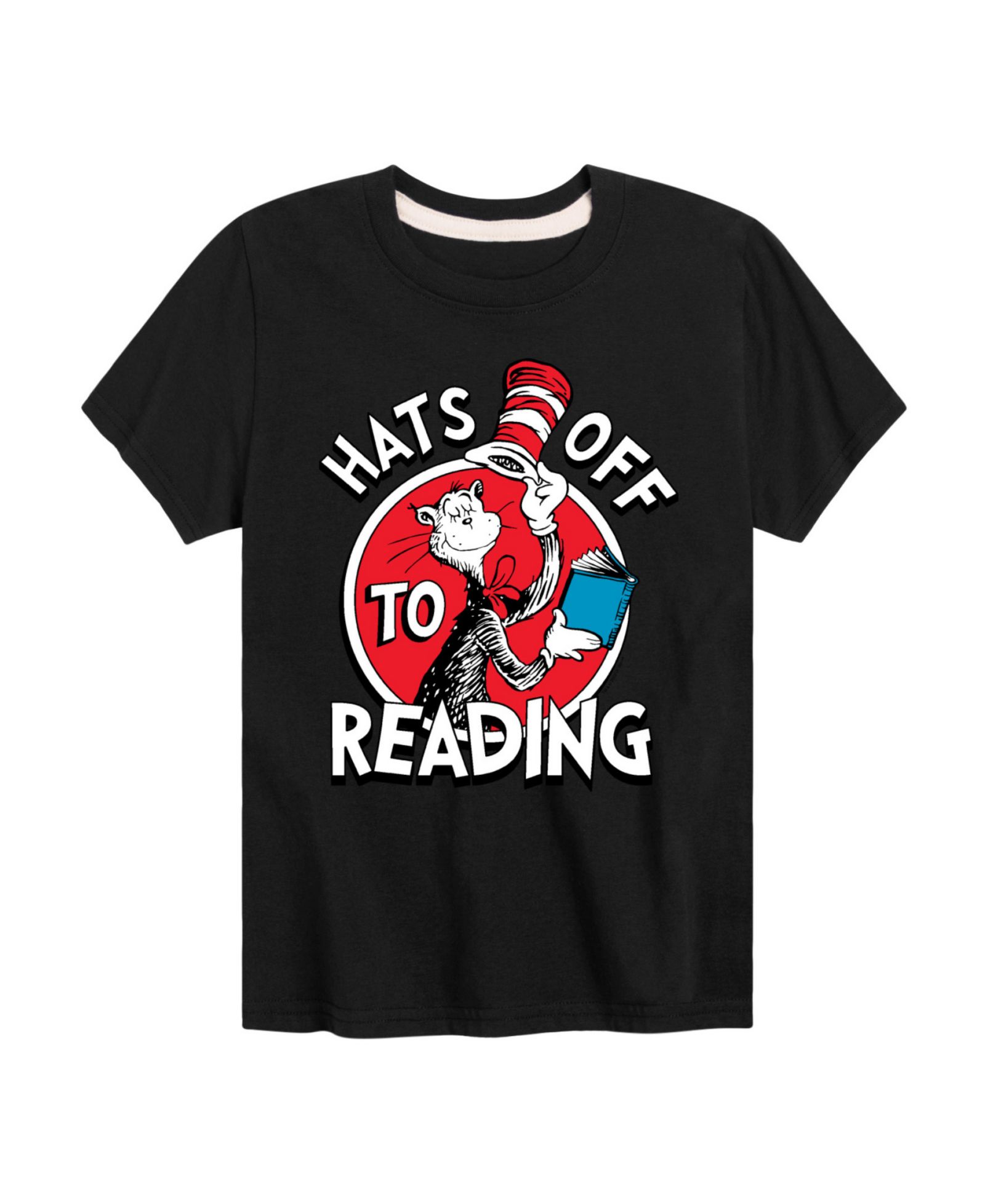 Детская футболка Captain America Big Boys Dr. Seuss Hats Off to Reading Graphic