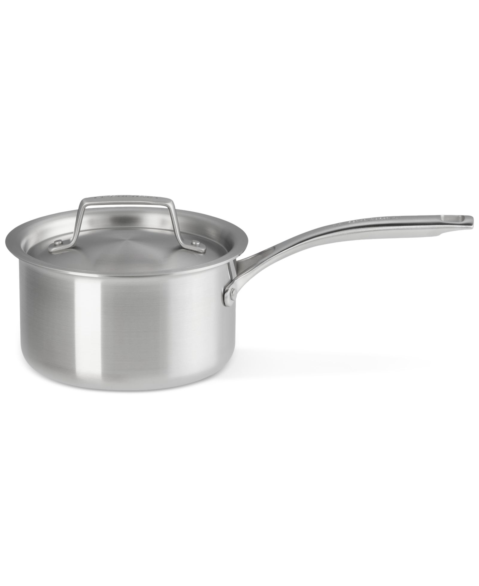Le Creuset Essential Stainless Steel Round Saucepan with Lid, 2 Qt.