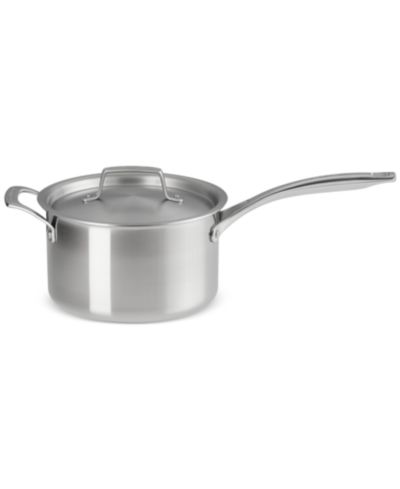Круглая кастрюля Le Creuset Essential из нержавеющей стали с крышкой, 4 Qt.