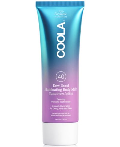 Солнцезащитный лосьон COOLA Dew Good Illuminating Body Melt SPF 40 3.4 oz.