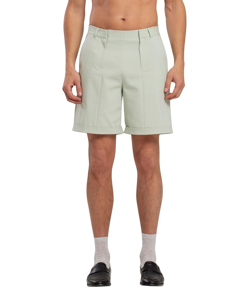 PCFG Men's Double-Zip Cotton-Blend Casual Shorts