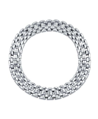 Массивное ожерелье Bling Jewelry Panther Link Chain, Gold or Silver Plated