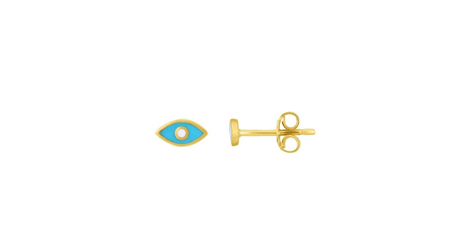 Серьги-гвоздики The Lovery Enamel Evil Eye