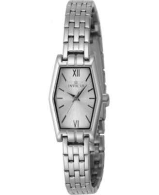 Женские часы Invicta 48122 Angel Quartz 3 Hand с серебристым циферблатом