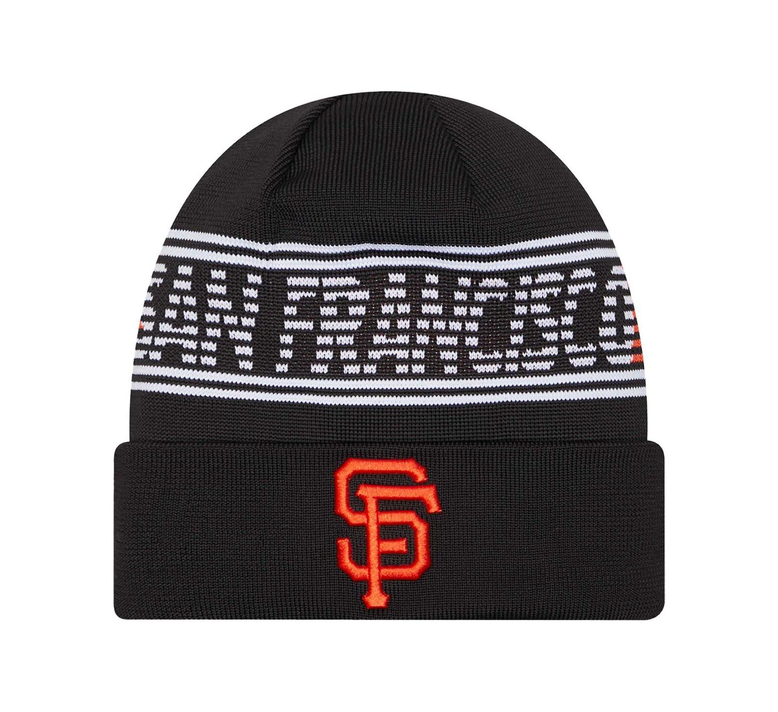 New Era Мужская вязаная шапка San Francisco Giants Authentic Collection, черная