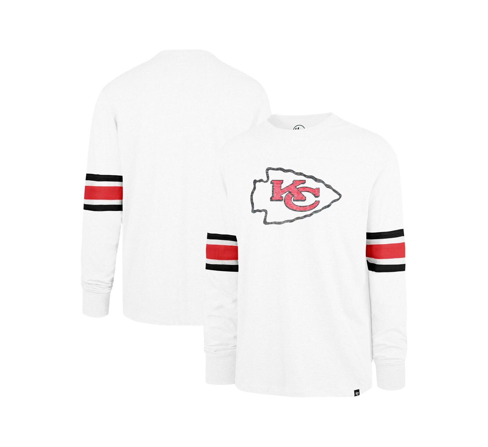 '47 Brand Мужская футболка с длинным рукавом Kansas City Chiefs Gridiron Premier Brex White