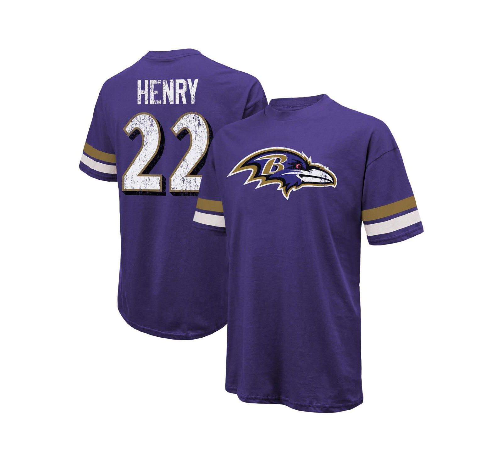Мужская футболка Majestic Derrick Henry Baltimore Ravens Oversized