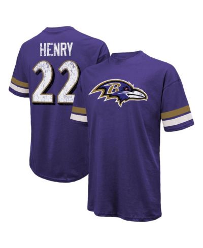 Мужская футболка Majestic Derrick Henry Baltimore Ravens Oversized