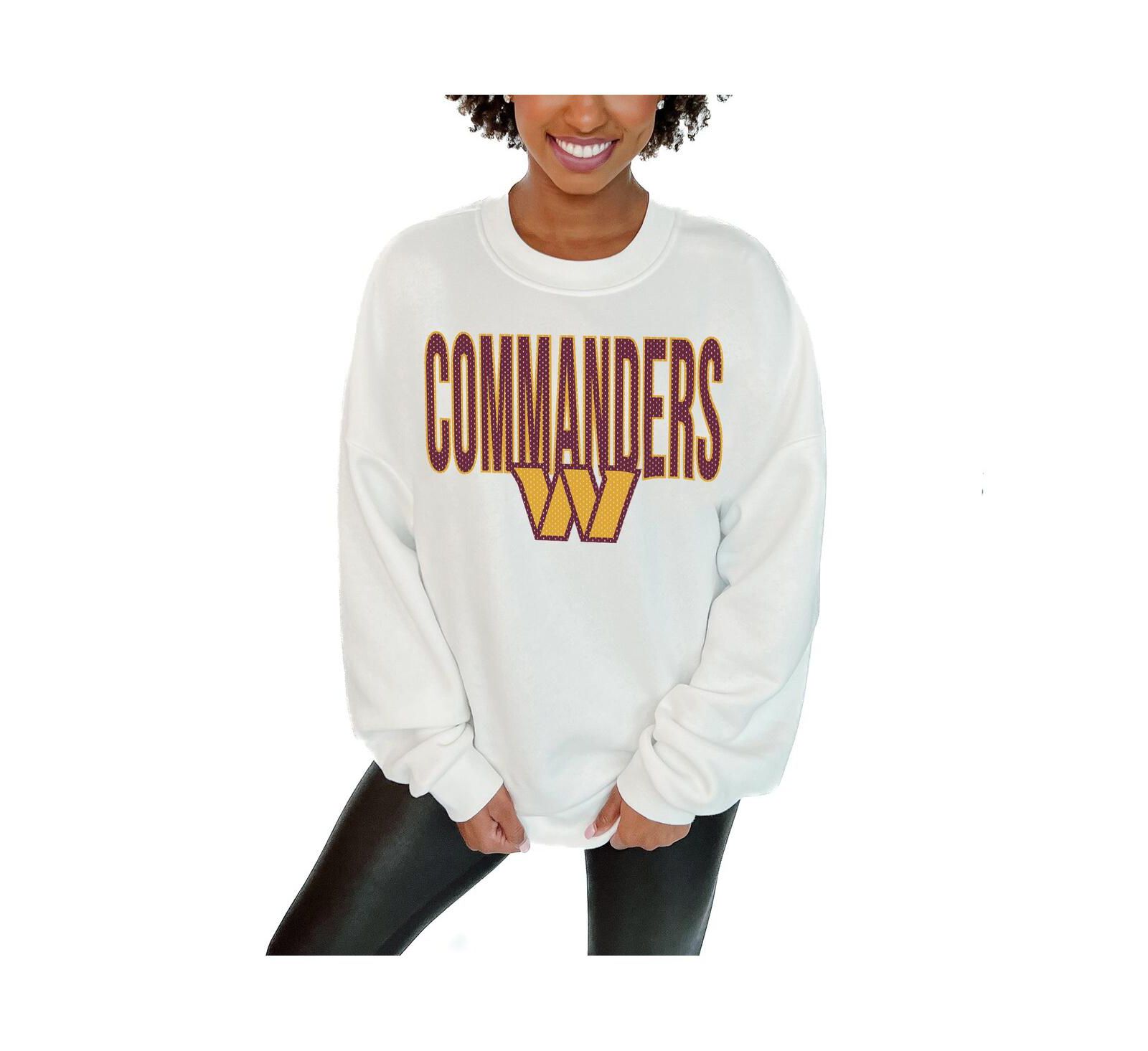 Женская свитшот Gameday Couture Washington Commanders Oversized Long Sleeve White