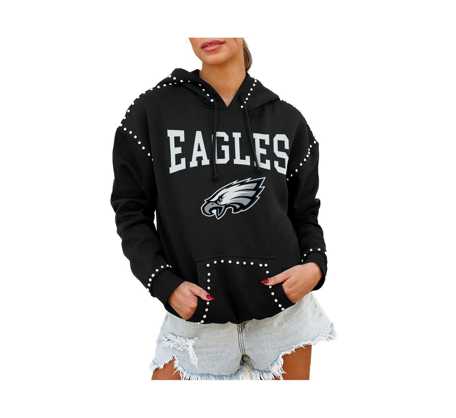 Женское худи Gameday Couture Black Philadelphia Eagles Studded Pullover