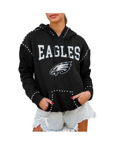 Женское худи Gameday Couture Black Philadelphia Eagles Studded Pullover