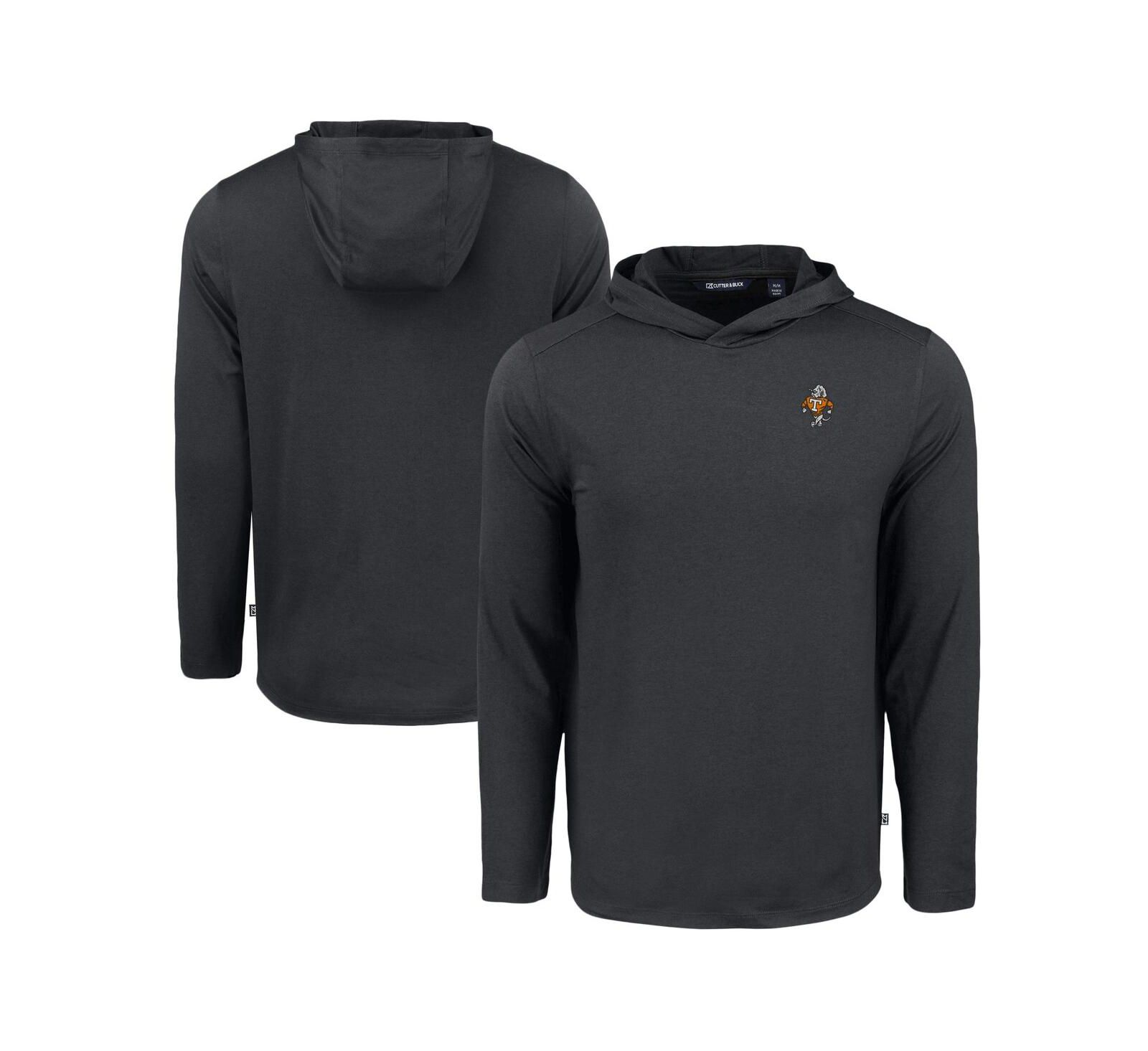 Cutter & Buck Men's Black Tennessee Volunteers Coastline Epic Comfort Eco Long Sleeve Hoodie T-Shirt