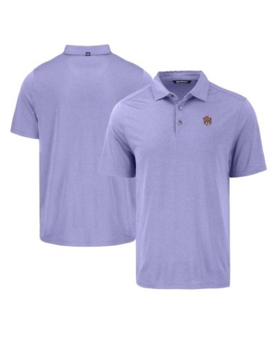 Cutter & Buck Мужское поло Cutter & Buck LSU Tigers Coastline Epic Comfort Eco, фиолетовое