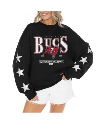 Женское свитшот-пуловер Gameday Couture black Tampa Bay Buccaneers с пайетками и звездами