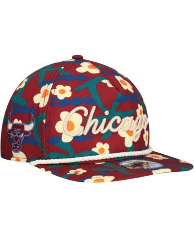 New Era Мужская snapback кепка с цветочным принтом Chicago Bulls Vacation