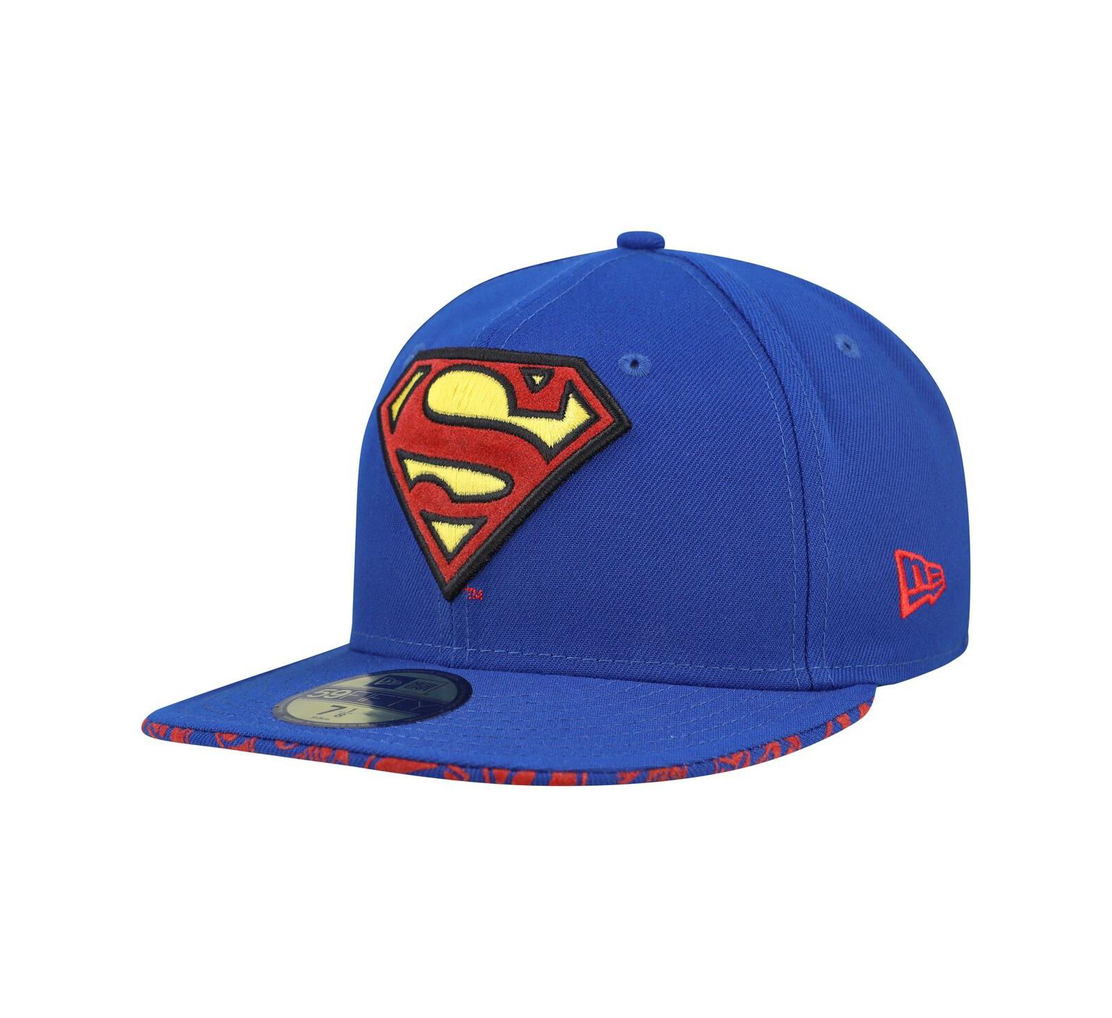 New Era Men's Blue Superman 59FIFTY Fitted Hat