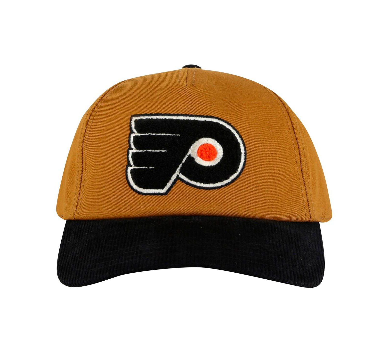 Мужская кепка American Needle Philadelphia Flyers Burnett Tan/Black регулируемая