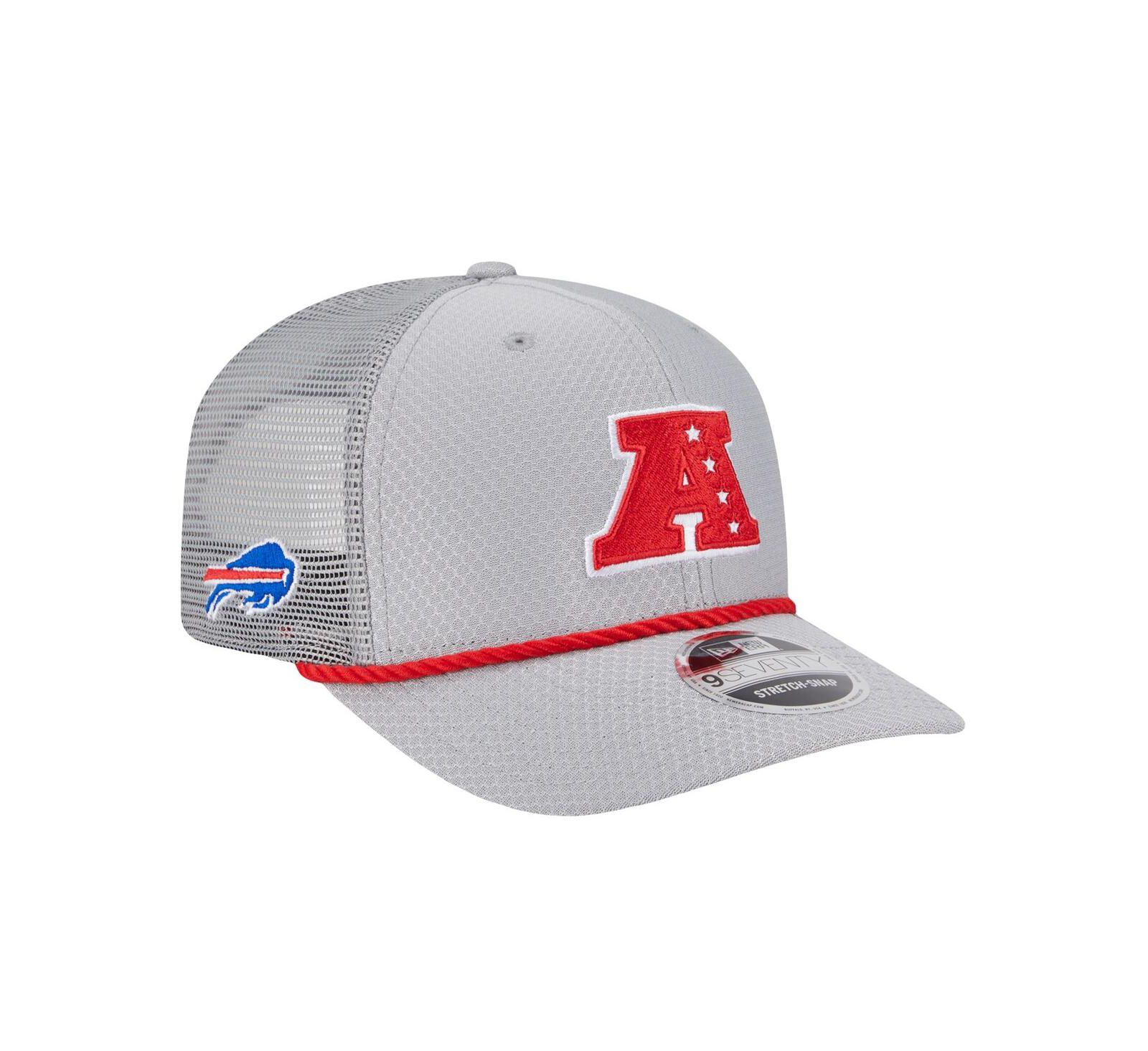 New Era Men's Gray Buffalo Bills 2025 Pro Bowl 9SEVENTY Stretch-Snap Hat