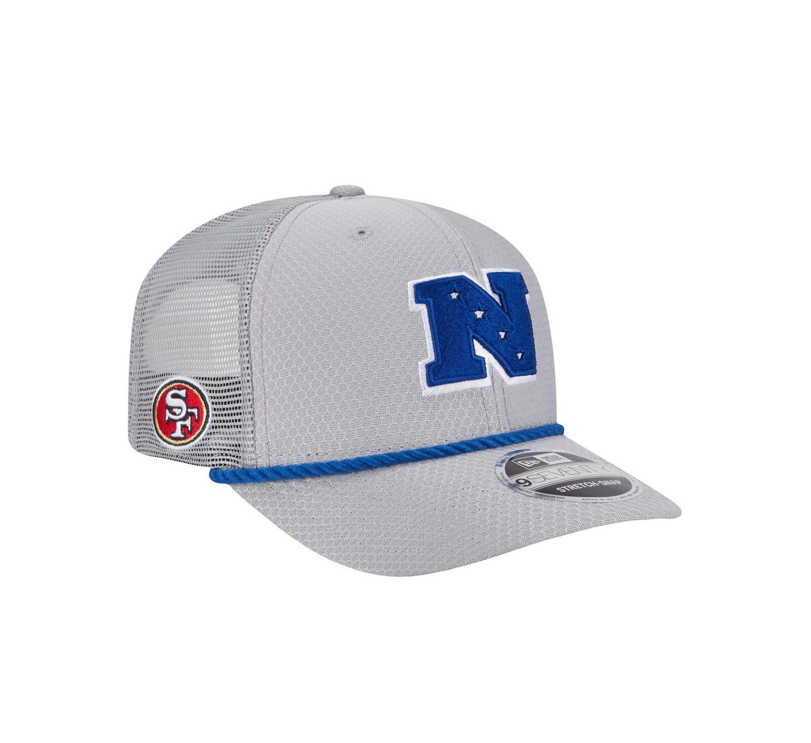 New Era Мужская кепка San Francisco 49ers 2025 Pro Bowl 9SEVENTY Stretch-Snap Gray