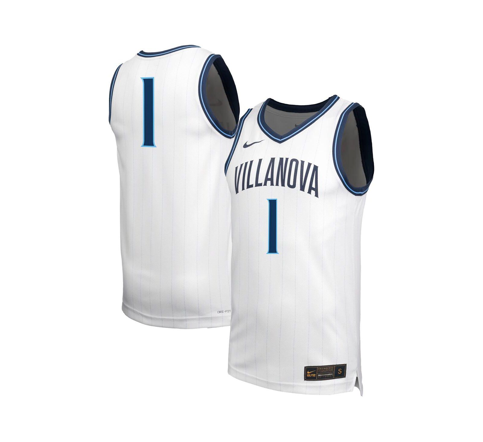 Nike Мужская баскетбольная джерси Villanova Wildcats 1 Retro Replica, белая