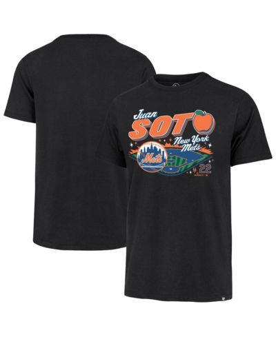 Мужская футболка '47 Brand Juan Soto New York Mets Graphic, черная
